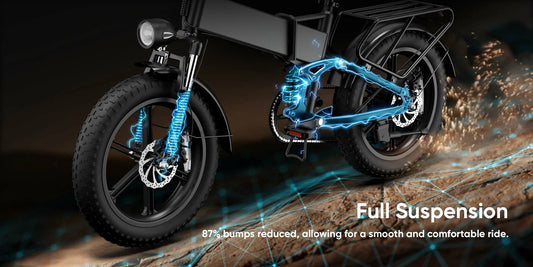 URLIFE electric bike chain close-up maintenance scene, cleaning and lubricating chain for quiet and smooth winter riding