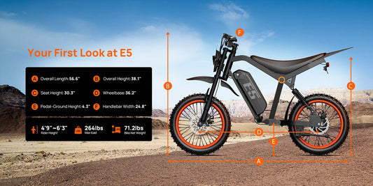 Person adjusting seat height on a URLIFE E5 e-moped, personalized bike fit and tuning scene